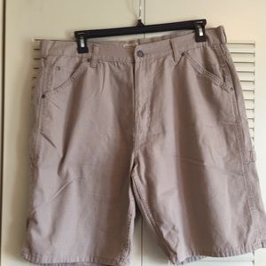 Schmidt Workwear Mens Khaki Carpenter Shorts 40X10